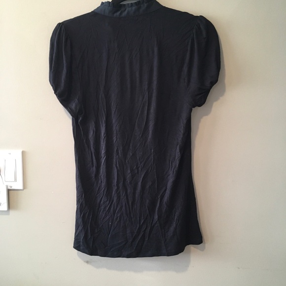 Jacob Black Ruffled Neckline Top - Picture 6 of 7